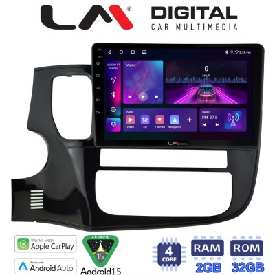 LM Digital - LM ZA4231 GPS Οθόνη OEM Multimedia Αυτοκινήτου για MITSUBISHI OUTLANDER 2013 (CarPlay/AndroidAuto/BT/GPS/WIFI/GPRS)