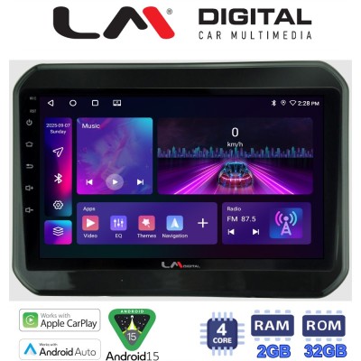 LM Digital - LM ZA4232 GPS Οθόνη OEM Multimedia Αυτοκινήτου για SUZUKI IGNIS 2016 (CarPlay/AndroidAuto/BT/GPS/WIFI/GPRS)