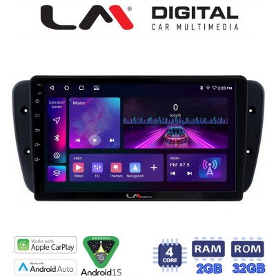 LM Digital - LM ZA4246 GPS Οθόνη OEM Multimedia Αυτοκινήτου για Seat Ibiza 2008 2015 (CarPlay/AndroidAuto/BT/GPS/WIFI/GPRS)
