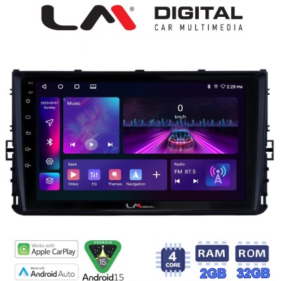 LM Digital - LM ZA4284 GPS Οθόνη OEM Multimedia Αυτοκινήτου για VW T-ROC & T-CROSS 2017 (CarPlay/AndroidAuto/BT/GPS/WIFI/GPRS)