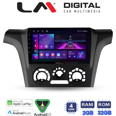 LM Digital - LM ZA4302 GPS Οθόνη OEM Multimedia Αυτοκινήτου για MITSUBISHI OUTLANDER 2001 2006 (CarPlay/AndroidAuto/BT/GPS/WIFI