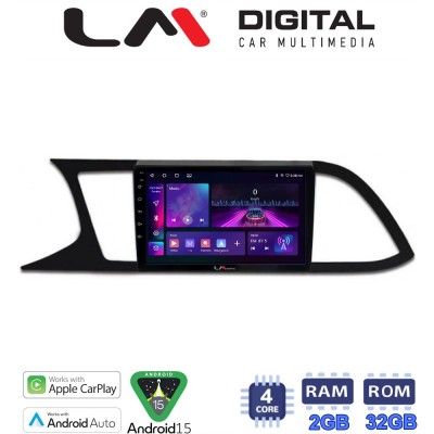 LM Digital - LM ZA4306 GPS Οθόνη OEM Multimedia Αυτοκινήτου για SEAT LEON 2012 (CarPlay/AndroidAuto/BT/GPS/WIFI/GPRS)