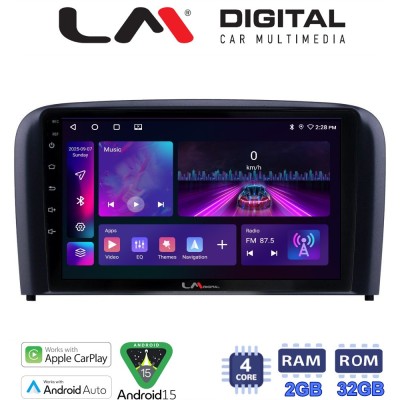 LM Digital - LM ZA4393 GPS Οθόνη OEM Multimedia Αυτοκινήτου για Volvo S80 2004 2006 (CarPlay/AndroidAuto/BT/GPS/WIFI/GPRS)