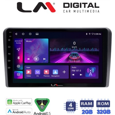 LM Digital - LM ZA4407 GPS Οθόνη OEM Multimedia Αυτοκινήτου για ΗΥ Η1 2006 (CarPlay/AndroidAuto/BT/GPS/WIFI/GPRS)