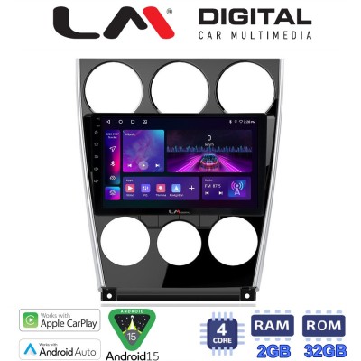 LM Digital - LM ZA4436 GPS Οθόνη OEM Multimedia Αυτοκινήτου για MAZDA 6 facelift 20052008 (CarPlay/AndroidAuto/BT/GPS/WIFI/GPRS)