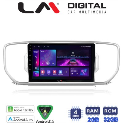 LM Digital - LM ZA4527 GPS Οθόνη OEM Multimedia Αυτοκινήτου για KIA SPORTAGE 20162019 (CarPlay/AndroidAuto/BT/GPS/WIFI/GPRS)