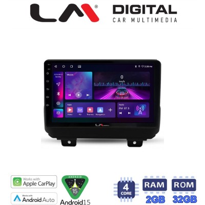 LM Digital - LM ZA4746 GPS Οθόνη OEM Multimedia Αυτοκινήτου για JEEP WRANGLER 2018 (CarPlay/AndroidAuto/BT/GPS/WIFI/GPRS)