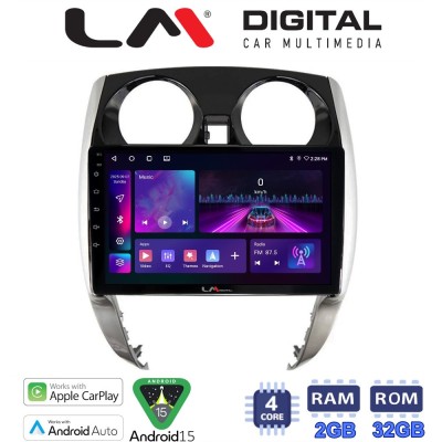 LM Digital - LM ZA4790 GPS Οθόνη OEM Multimedia Αυτοκινήτου για Nissan Note 2013 2020 (CarPlay/AndroidAuto/BT/GPS/WIFI/GPRS)