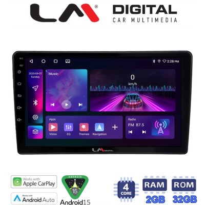 LM Digital - LM ZA4715 GPS Οθόνη OEM Multimedia Αυτοκινήτου για Nissan Navara D40 2006 2016 clima (CarPlay/AndroidAuto/BT/GPS/W
