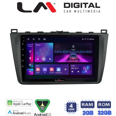 LM Digital - LM ZA4012 GPS Οθόνη OEM Multimedia Αυτοκινήτου για Mazda 6 2008 2012 (CarPlay/AndroidAuto/BT/GPS/WIFI/GPRS)