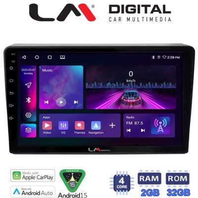 LM Digital - LM ZA4157 GPS Οθόνη OEM Multimedia Αυτοκινήτου για DACIA DUSTER 20132019 (CarPlay/AndroidAuto/BT/GPS/WIFI/GPRS)