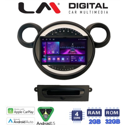 LM Digital - LM ZA4835 GPS Οθόνη OEM Multimedia Αυτοκινήτου για MINI Clubman '07'14 & Countryman '10'16 & Paceman '12'16 & Coope