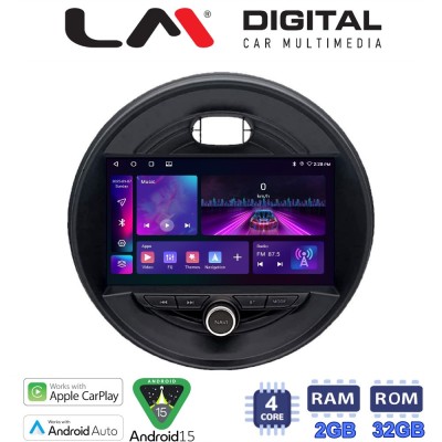 LM Digital - LM ZA4845 GPS Οθόνη OEM Multimedia Αυτοκινήτου για Mini Cooper & Clubman 2015 (CarPlay/AndroidAuto/BT/GPS/WIFI/GPRS
