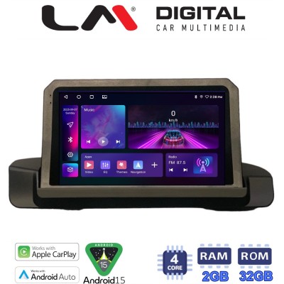 LM Digital - LM ZA4895 GPS Οθόνη OEM Multimedia Αυτοκινήτου για BMW 3 series (E90-91-92) 2005-2012 (CarPlay/AndroidAuto/BT/GPS/W