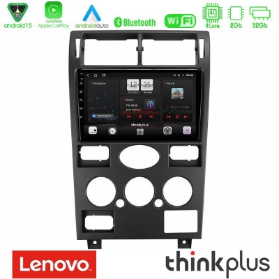 Lenovo Thinkplus Series 4Core Android15 2+32GB Ford Mondeo 2001-2004 Navigation Multimedia Tablet 9" Με Carplay & Android Auto