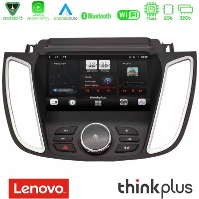 Lenovo Thinkplus Series 4Core Android15 2+32GB Ford Kuga/C-Max 2013-2019 Navigation Multimedia Tablet 9" Με Carplay & Android Au
