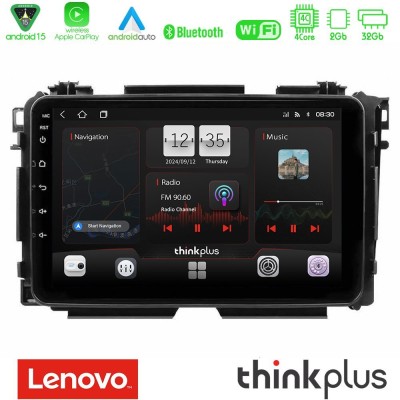 Lenovo Thinkplus Series 4Core Android15 2+32GB Honda HR-V Navigation Multimedia Tablet 9" Με Carplay & Android Auto