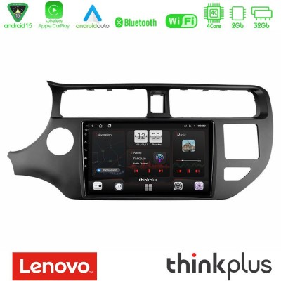 Lenovo Thinkplus Series 4Core Android15 2+32GB Kia Rio 2011-2015 Navigation Multimedia Tablet 9" Με Carplay & Android Auto