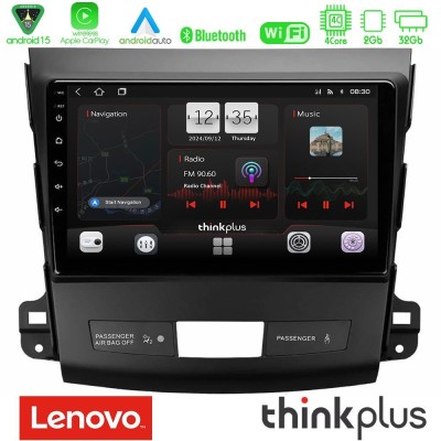 Lenovo Thinkplus Series 4Core Android15 2+32GB Mitsubishi Outlander/Citroen C-Crosser/Peugeot 4007 Navigation Multimedia Tablet 