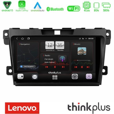 Lenovo Thinkplus Series 4Core Android15 2+32GB Mazda CX-7 2007-2011 Navigation Multimedia Tablet 9" Με Carplay & Android Auto