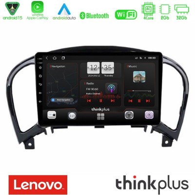Lenovo Thinkplus Series 4Core Android15 2+32GB Nissan Juke Navigation Multimedia Tablet 9" Με Carplay & Android Auto
