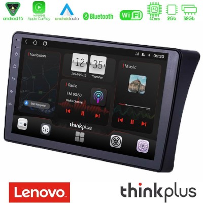 Lenovo Thinkplus Series 4Core Android15 2+32GB Nissan Navara D40 Navigation Multimedia Tablet 9" Με Carplay & Android Auto