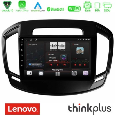 Lenovo Thinkplus Series 4Core Android15 2+32GB Opel Insignia 2014-2017 Navigation Multimedia Tablet 9" Με Carplay & Android Auto