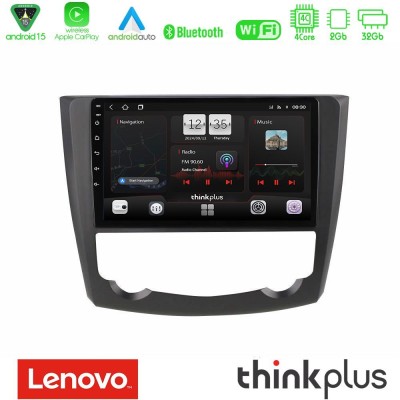 Lenovo Thinkplus Series 4Core Android15 2+32GB Renault Kadjar Navigation Multimedia Tablet 9" Με Carplay & Android Auto