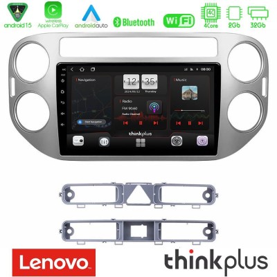 Lenovo Thinkplus Series 4Core Android15 2+32GB VW Tiguan Navigation Multimedia Tablet 9" Με Carplay & Android Auto