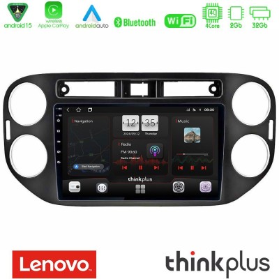 Lenovo Thinkplus Series 4Core Android15 2+32GB VW Tiguan Navigation Multimedia Tablet 9" (23mm alarm button) Με Carplay & Androi