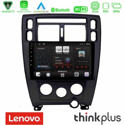 Lenovo Thinkplus Series 4Core Android15 2+32GB Hyundai Tucson Navigation Multimedia Tablet 9" Με Carplay & Android Auto (Μαύρο)