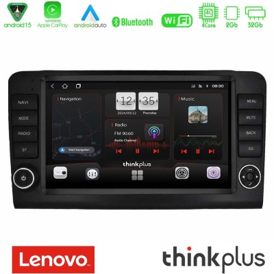 Lenovo Thinkplus Series 4Core Android15 2+32GB Mercedes ML/GL Class W164 2006-2011 Navigation Multimedia Tablet 9" Με Carplay & 