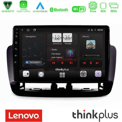 Lenovo Thinkplus Series 4Core Android15 2+32GB Seat Ibiza 2012-2015 Navigation Multimedia Tablet 9" Με Carplay & Android Auto (P