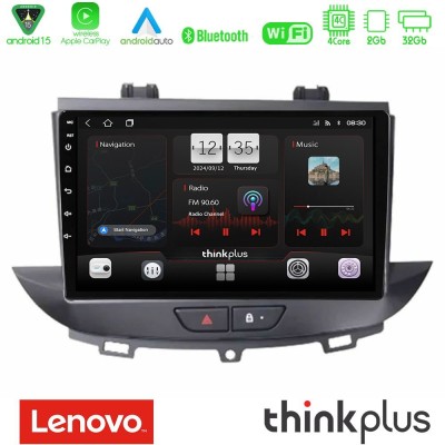 Lenovo Thinkplus Series 4Core Android15 2+32GB Opel Grandland/Crossland X Navigation Multimedia Tablet 9" Με Carplay & Android A