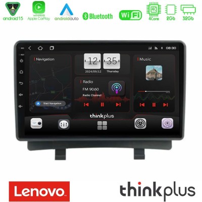 Lenovo Thinkplus Series 4Core Android15 2+32GB Opel Zafira 2012-2016 Navigation Multimedia Tablet 9" Με Carplay & Android Auto