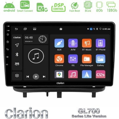 Clarion GL700 Lite Series 8Core Android ClarionOS 6+128GB Opel Corsa D 2006-2014 Navigation Multimedia Tablet 9" Με Carplay & An