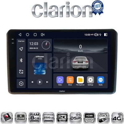 CLARION GL75312 Οθόνη OEM Multimedia Αυτοκινήτου για MITSUBISHI OUTLANDER 2001 2006 (CarPlay/AndroidAuto/BT/GPS/WIFI/GPRS)