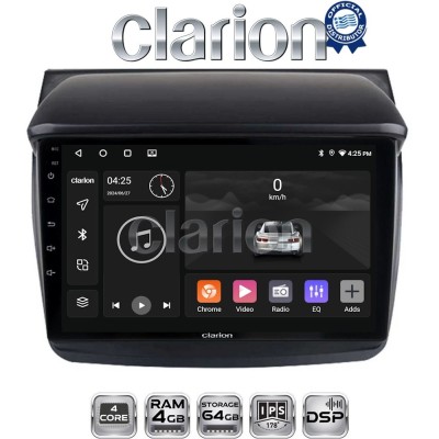 CLARION GL32094 Οθόνη OEM Multimedia Αυτοκινήτου για MITSUBISHI L200 2006 2014 (CarPlay/AndroidAuto/BT/GPS/WIFI/GPRS)