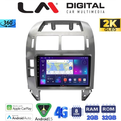 LM Digital - LM ZB8582S GPS Οθόνη OEM Multimedia Αυτοκινήτου για VW Polo 2002 2009 (CarPlay/AndroidAuto/BT/GPS/WIFI/GPRS)