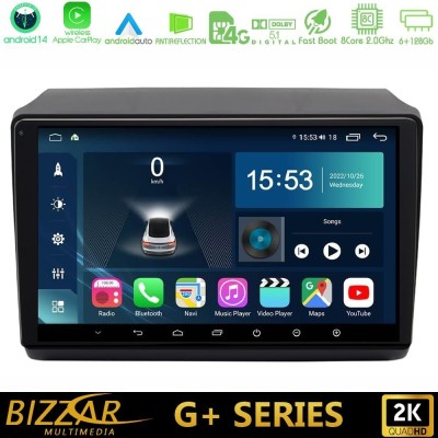 Bizzar G+ Series Fiat Ducato/Citroen Jumper/Peugeot 8core Android14 6+128GB Navigation Multimedia Tablet 9"