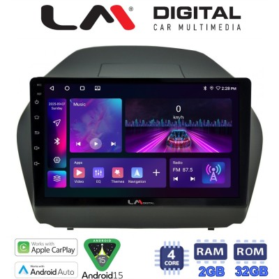 LM Digital - LM ZA4414 GPS Οθόνη OEM Multimedia Αυτοκινήτου για HYUNDAI IX35 20092015 (CarPlay/AndroidAuto/BT/GPS/WIFI/GPRS)