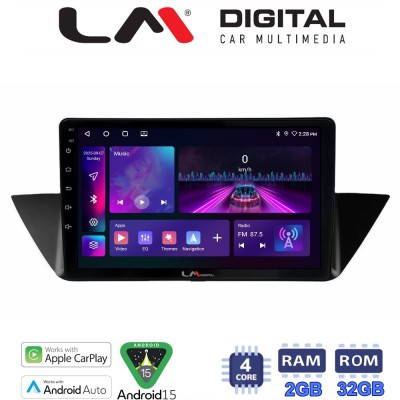 LM Digital - LM ZA4219 GPS Οθόνη OEM Multimedia Αυτοκινήτου για BMW X1 (E84) 20092014 (CarPlay/AndroidAuto/BT/GPS/WIFI/GPRS)