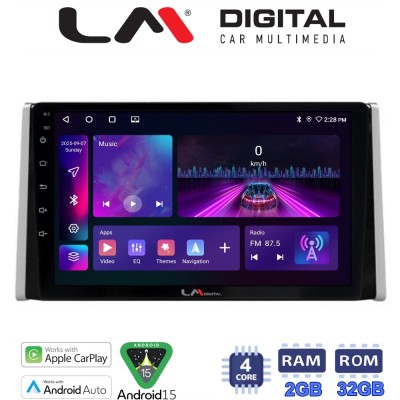 LM Digital - LM ZA4572 GPS Οθόνη OEM Multimedia Αυτοκινήτου για TOYOTA RAV 4 2019 (CarPlay/AndroidAuto/BT/GPS/WIFI/GPRS)