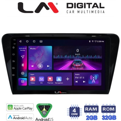 LM Digital - LM ZA4279 GPS Οθόνη OEM Multimedia Αυτοκινήτου για SKODA OCTAVIA 7 2013 2020 (CarPlay/AndroidAuto/BT/GPS/WIFI/GPRS)