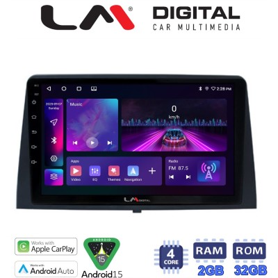 LM Digital - LM ZA4330 GPS Οθόνη OEM Multimedia Αυτοκινήτου για CITROEN BERLINGO - PEUGEOT PARTNER 2019 (CarPlay/AndroidAuto/BT/