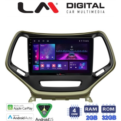 LM Digital - LM ZA4119 GPS Οθόνη OEM Multimedia Αυτοκινήτου για JEEP CHEROKEE 2014 (CarPlay/AndroidAuto/BT/GPS/WIFI/GPRS)