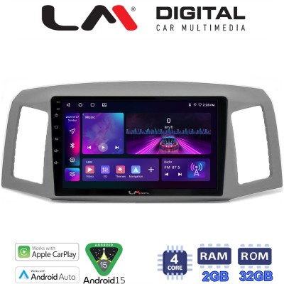 LM Digital - LM ZA4307 GPS Οθόνη OEM Multimedia Αυτοκινήτου για Jeep Grand Cherokee 2004 2011 (CarPlay/AndroidAuto/BT/GPS/WIFI/