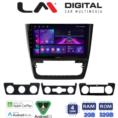LM Digital - LM ZA4482 GPS Οθόνη OEM Multimedia Αυτοκινήτου για SKODA YETI 2014 (CarPlay/AndroidAuto/BT/GPS/WIFI/GPRS)