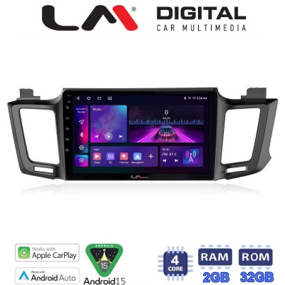 LM Digital - LM ZA4947 GPS Οθόνη OEM Multimedia Αυτοκινήτου για TOYOTA RAV 4 2013 2020 (CarPlay/AndroidAuto/BT/GPS/WIFI/GPRS)