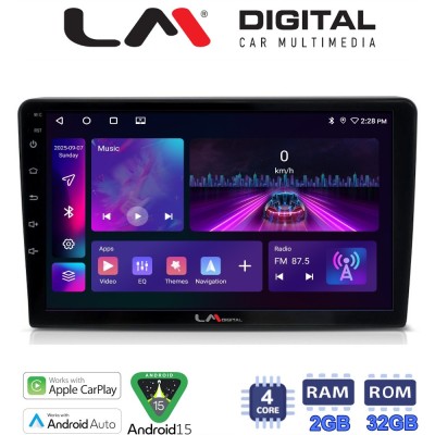 LM Digital - LM ZA4256 GPS Οθόνη OEM Multimedia Αυτοκινήτου για Mazda 2 2002 2007 (CarPlay/AndroidAuto/BT/GPS/WIFI/GPRS)